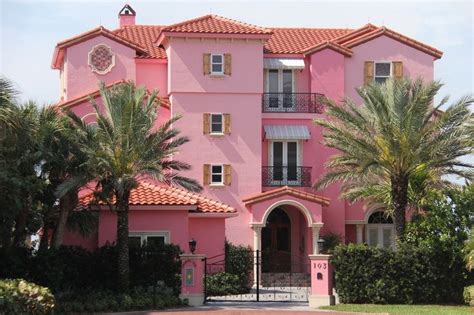 Naples Florida Pink Beach Home | Tickled Pink | Pinterest | Pink houses ...