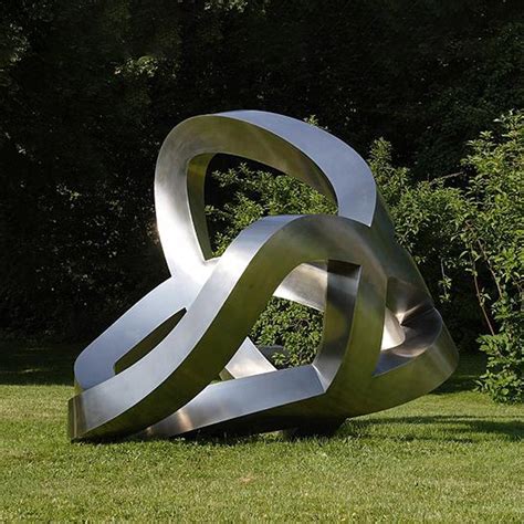 Metal Figure 8 Contemporary Art Stainless Steel Garden Sculpture