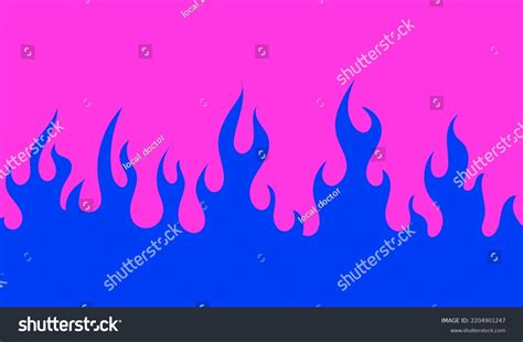 Flames Fire Tattoo Line Art Style Stock Vector (Royalty Free ...