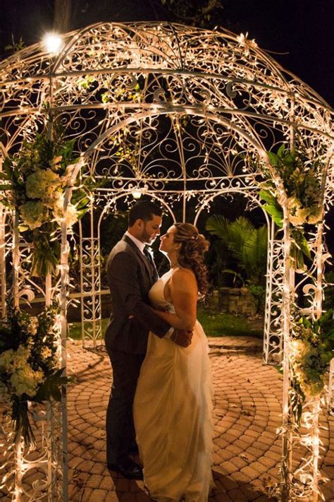 Outdoor Wedding Gazebo Fairy Lights | Outdoor wedding gazebo, Gazebo ...