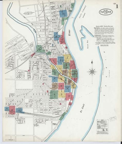 Map Of Port Huron Michigan | secretmuseum