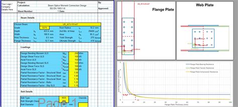 Steel Connection Design Spreadsheet - CivilWeb Spreadsheets