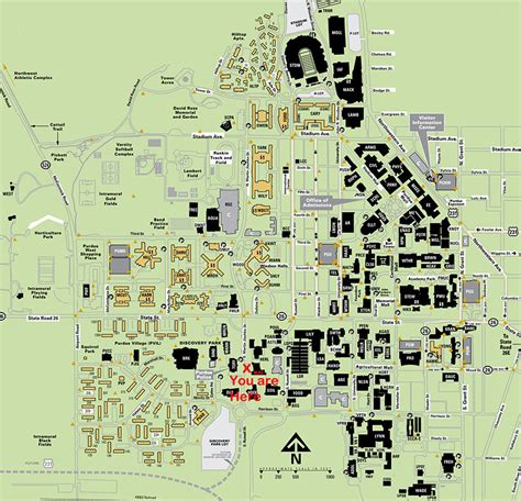 Purdue West Lafayette Campus Map - Map