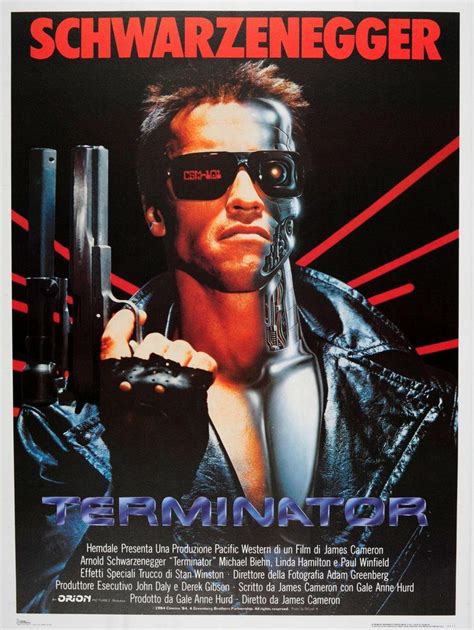 Unknown - Large Original Vintage Sci-Fi Movie Poster For Terminator ...