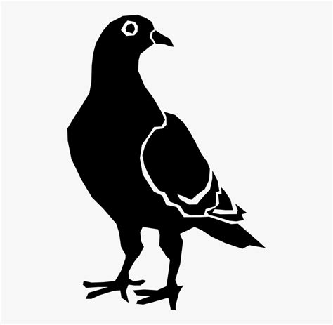 Pigeon - Silhouette Pigeon Clipart , Free Transparent Clipart - ClipartKey