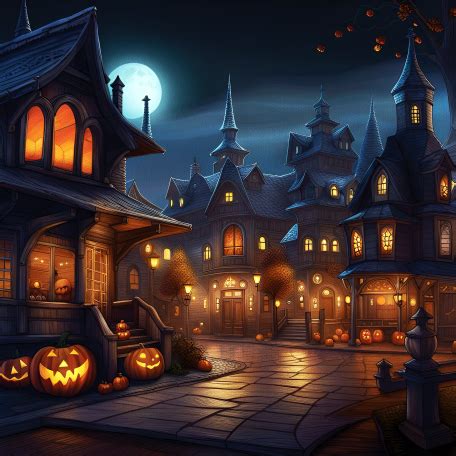 Halloween Town Background graphic by Jackie Dean | DigitalScrapbook.com ...