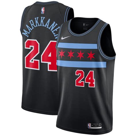 Nike Lauri Markkanen Chicago Bulls Black City Edition Swingman Jersey