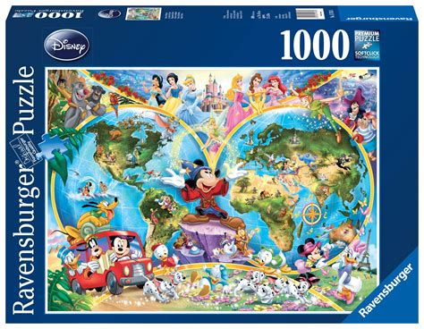 Buy Disney World 1000 Piece Jigsaw Puzzle Featuring the entire Disney ...