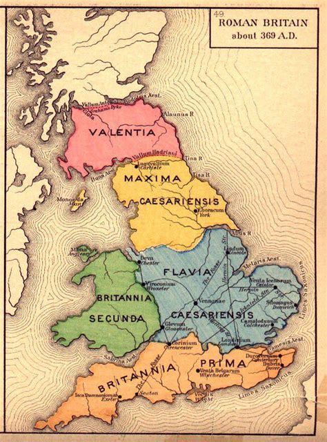 Detailed Roman Map Of Britain - Vanya Jeanelle