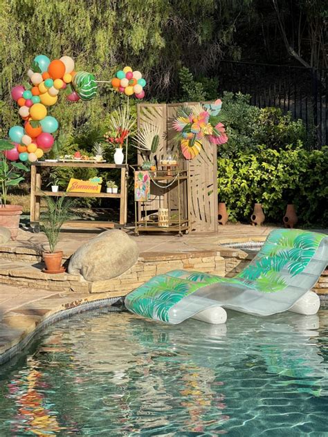 Tropical Summer Pool Party - Pop of Gold