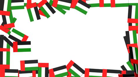 United Arab Emirates Flags Falling From Sides, National Day ...