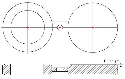 Flanges - ASME B16.48 - Spectacle Blinds -Dimensions Class 150-2500