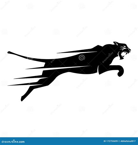 Cheetah Fast Run Logo Vector. Guepard Illustration | CartoonDealer.com ...