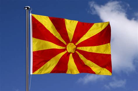 National Flag Of Macedonia - RankFlags.com – Collection of Flags