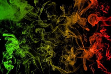 Rasta Colors Neon Smoke - 1024x683 Wallpaper - teahub.io