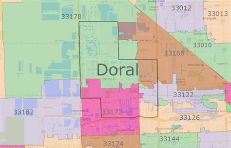 Doral Zip Codes Map - Struoweb