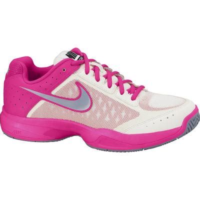 Nike Womens Air Cage Court Tennis Shoes - Ivory/Hyper Pink - Tennisnuts.com