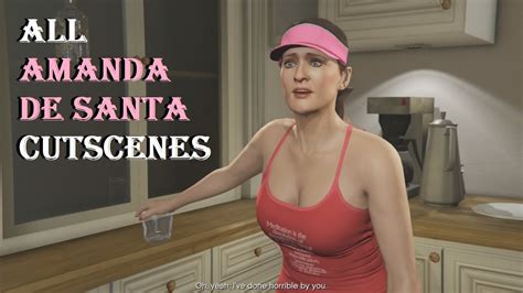 All AMANDA DE SANTA Cutscenes in GTA 5 Story Mode | Vicki Van Tassel ...