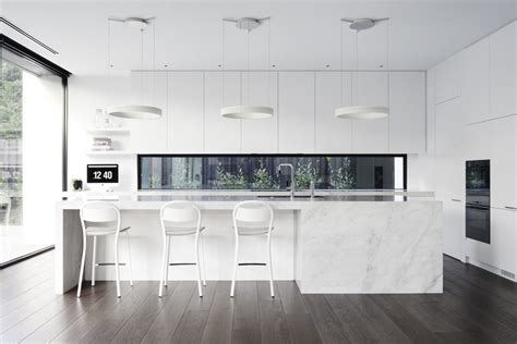 30 Modern White Kitchens That Exemplify RefinementInterior Design Ideas.