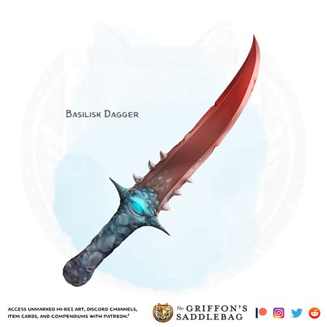 {The Griffon's Saddlebag} Basilisk Dagger | Weapon (dagger) : r ...