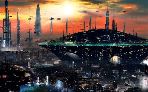 sci fi, Futuristic, City, Cities, Art, Artwork Wallpapers HD / Desktop ...