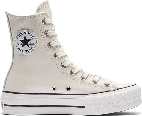 Converse Extra High Platform Chuck Taylor All Star High Top Egret/White ...