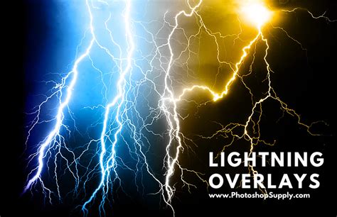 (FREE) Lightning Overlays for Photoshop ⚡️ | Photoshop Supply