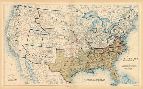 Usa Map During The Civil War – Topographic Map of Usa with States