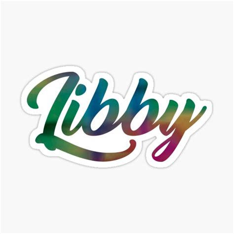 "Libby" Sticker by xRadicalRainbow | Redbubble