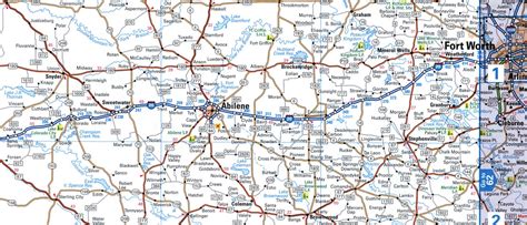 Map of interstate highway I-20 Texas, Alabama, South Carolina with ...