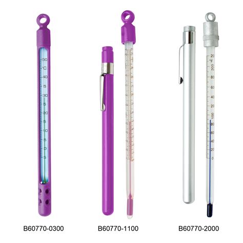 H-B DURAC Plus Pocket Liquid-In-Glass Thermometers, Organic Liquid Fill ...