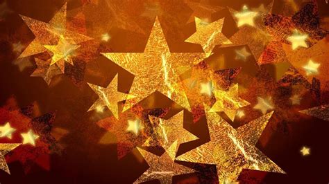 Golden Red Stars HD Christmas Star Wallpapers | HD Wallpapers | ID #56105