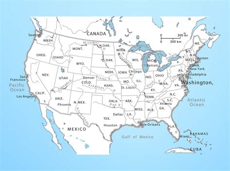 Usa Vector Map Vector Art & Graphics | freevector.com