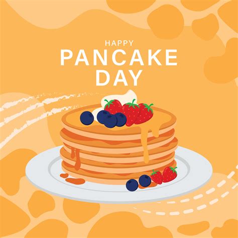 Happy Pancake Day Banner Background in Animated Shrove Tuesday 10036504 ...