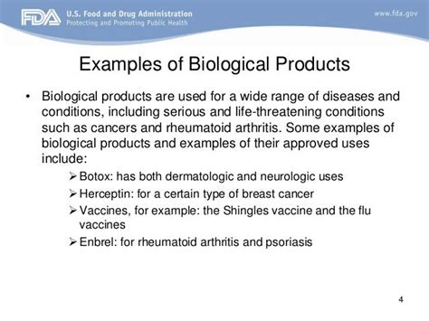 FDA Presentation on Biologics