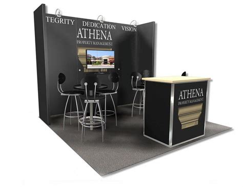 Athena Property Management - 10x10 Trade Show Booth - Booth Design Ideas