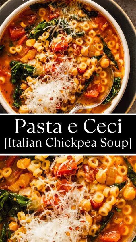 Pasta e Ceci (Italian Chickpea Noodle Soup) | Recipe | Italian soup ...