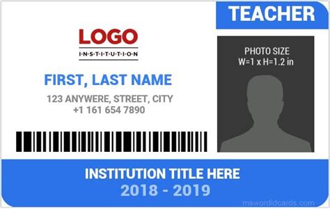 10 Best Editable & Printable School ID Card Templates | FREE