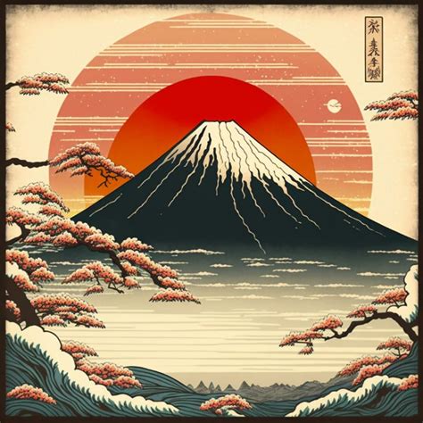 Mt. Fuji Sunrise - Mdgmlr's Art - Digital Art & AI, Ethnic, Cultural ...