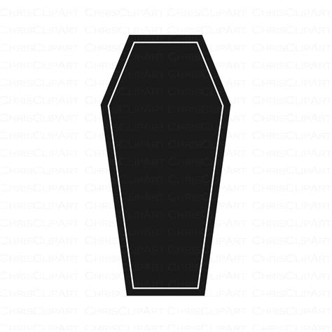 COFFIN SVG, Coffin Silhouette, Coffin Png, Coffin Vector, Clipart ...