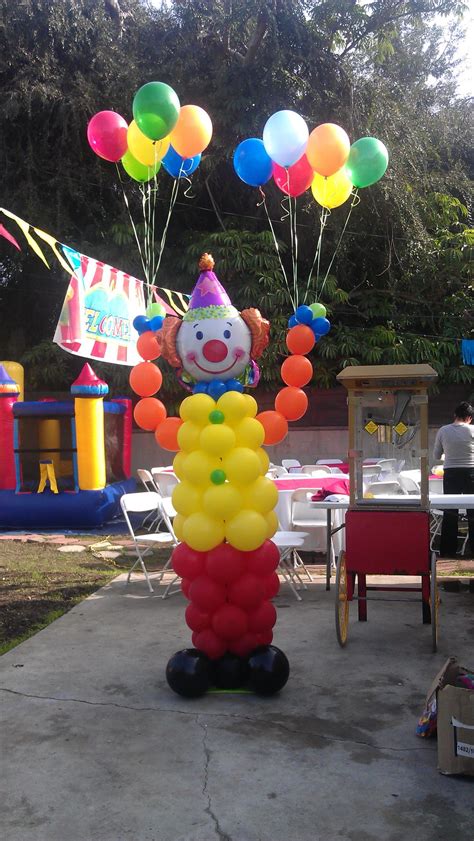 Carnival ballon decoration | Boy birthday parties, Balloon decorations ...