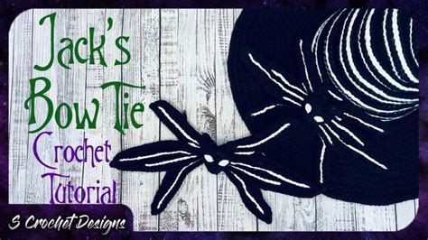 Jack Skellington Bow Tie FREE CROCHET TUTORIAL Nightmare Before ...