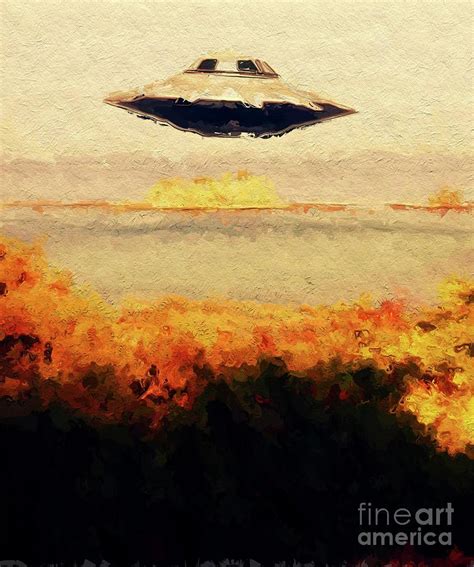 Flying Saucer Painting at PaintingValley.com | Explore collection of ...