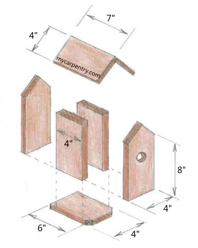 Plans to build a martin birdhouse