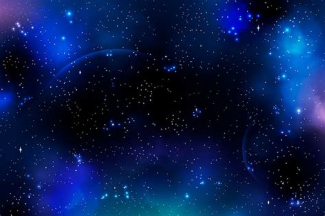 Free Vector | Realistic galaxy background with stars