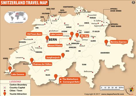 switzerland-tourist-attractions-map - Living + Nomads – Travel tips ...