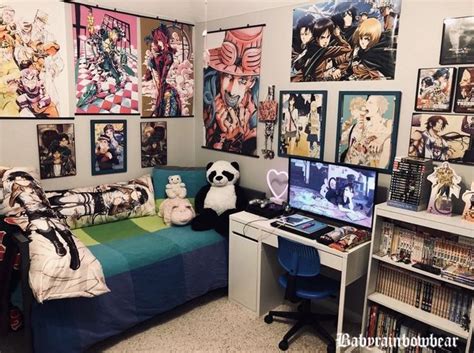 Pin de LoloTraut em ⭐️Otaku Bedrooms⭐️ | Ideias de decoração quarto ...