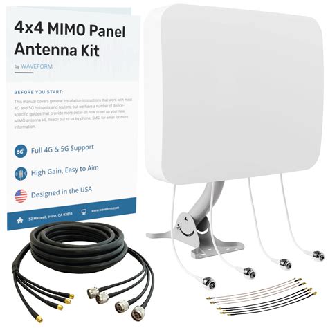 Buy Waveform QuadPro 4x4 MIMO Signal Boosting Panel Antenna Kit ...