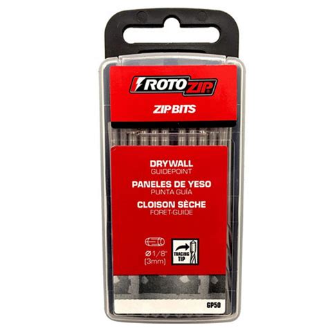 RotoZip 1/8” GP50 Guide Point Drywall Cutting Bit- 50 pack