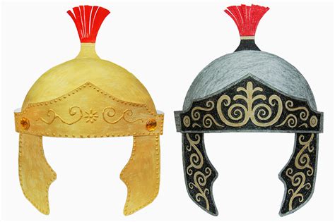 Roman Imperial Helmet | Kids' Crafts | Fun Craft Ideas | FirstPalette.com